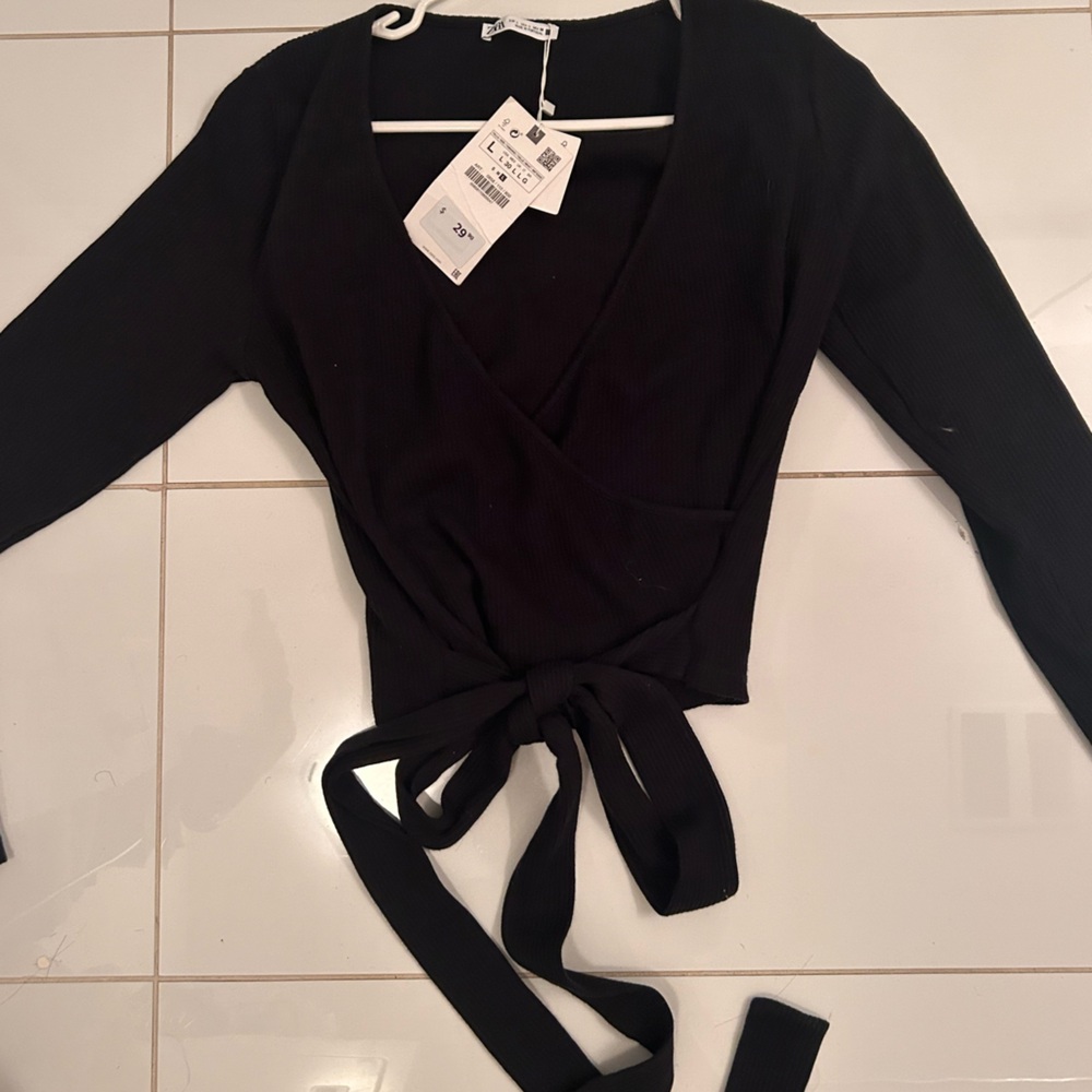 Zara wrap top